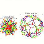 Großer einziehbarer Ball, erweiterbarer Atemball, Spielzeugball, beruhigendes und stressabbauendes Spielzeug, Yoga-Entspannungszubehör