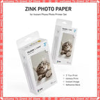 TELESIN LIENE Mini-Fotodrucker Zink, tintenfrei, 300 dpi, kabellos, Bluetooth, tragbarer Foto-Waschautomat mit APP für selbstgemachte Bilder und Geschenke