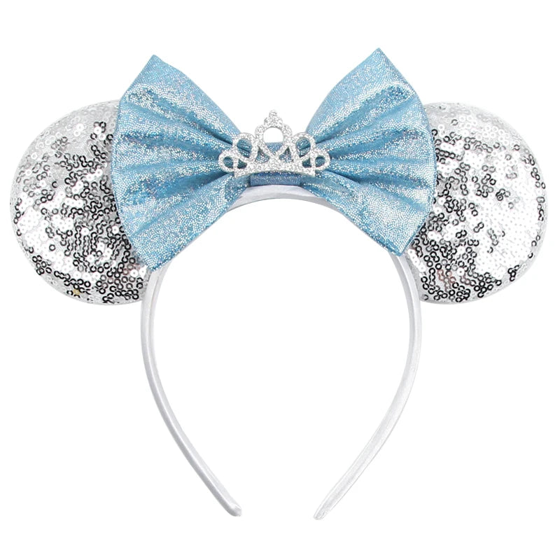 Prinzessin Haarreif mit Pailletten-Bogen – Disney-Motive, Halloween & Party | Damen & Kinder