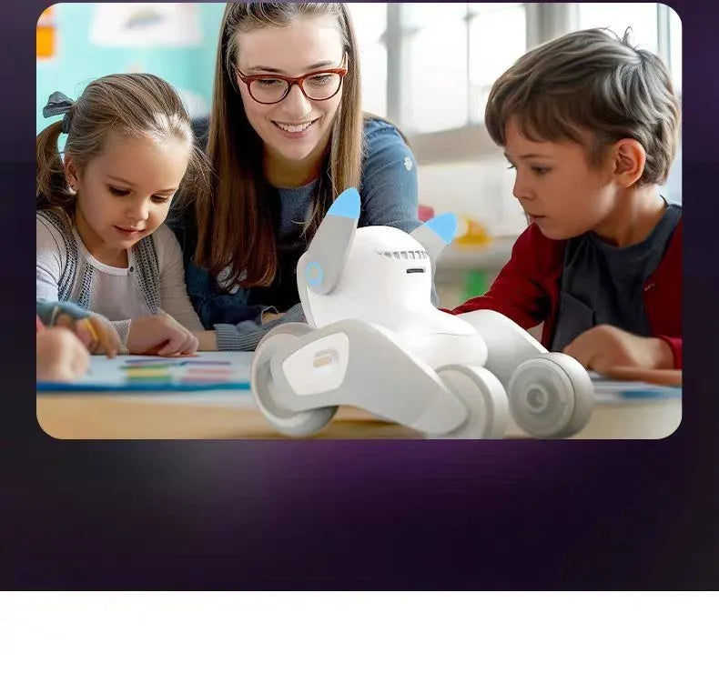 Loona Smart Pet Robot Niedlicher AI-Roboter, emotionale Roboter, interaktive Sprachsteuerung, Gestensensoren, Heimüberwachung, mehrsprachige Unterstützung K