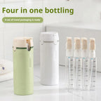 4-in-1-Reisespender, tragbare Reiseflaschen, auslaufsicher, auslaufsicher, Reisebehälter für Parfüm, Shampoo, Spülung, Lotion