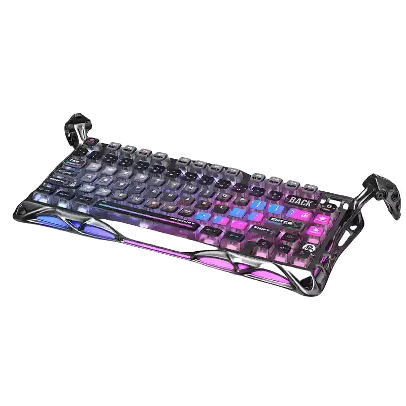 GravaStar K1 Bluetooth Drahtlose mechanische Tastatur aus Aluminiumlegierung Tri-Mode RGB Light E-Sport-Gaming-Tastatur PC-Zubehör