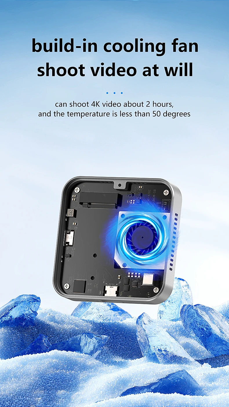 Blueendless Magnetisches M2 2230 2242 NVMe SSD-Gehäuse mit Lüfter 100 W PD-Aufladung Typ C NVMe PCIE SSD-Gehäuse für iPhone Mac