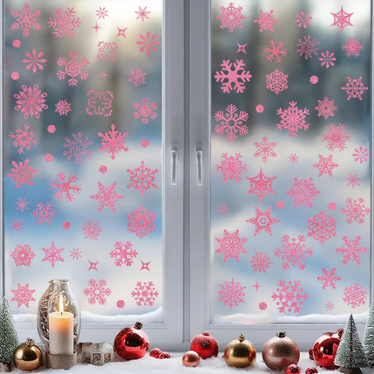 Weihnachts-Fensteraufkleber, Frohe Weihnachten, Dekorationen für Zuhause, 2025, Weihnachts-Wandaufkleber, Kinderzimmer, Neujahr, Dekoration 2026