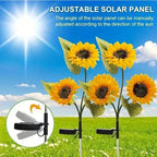 Solar Sonnenblumen-Gartenleuchte – LED, Wasserdicht, Auto Ein/Aus