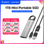 ORICO 1 TB externe SSD bis zu 1050 MB/s Design zum Aufhängen, tragbares Solid-State-Laufwerk, PSSD für Tablets, Laptops, C10