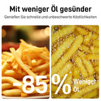 8-Liter-Heißluftfritteuse mit Sichtfenster und Backofen