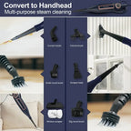 Dampfreiniger mit drehbarem Wischpad, 10-in-1, leichter Spin-Mop, 1300 W, leistungsstarker Bodendampfer für Zuhause, Hartholz, Laminat, VM6