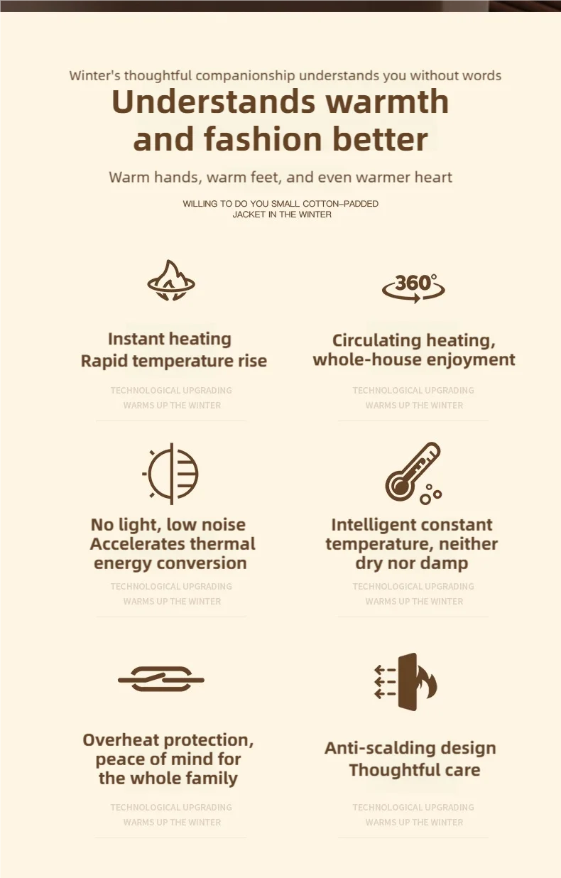 Die tragbare Mini-Heizung mit zweistufiger Warmlufteinstellung eignet sich für den Einsatz auf Heim- und Büroschreibtischen sowie Fußwärmer