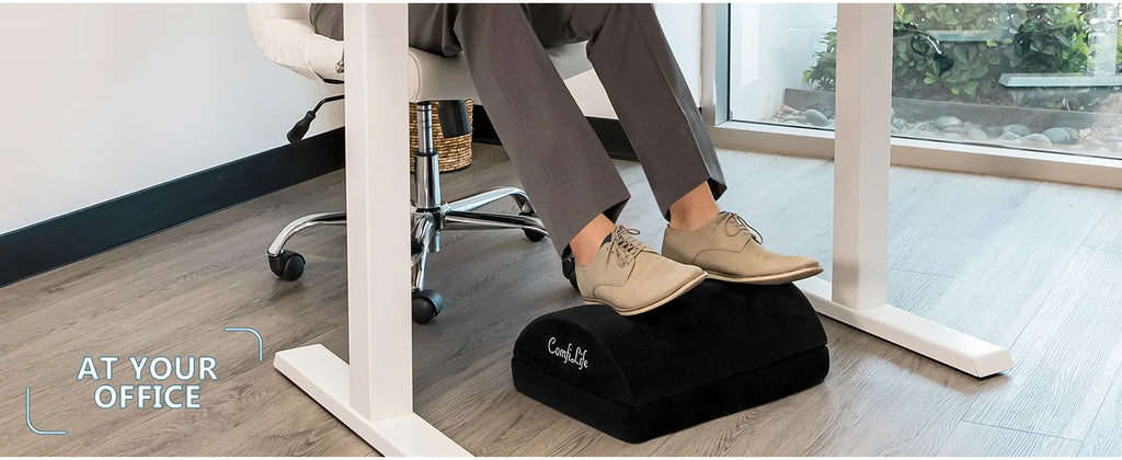 Ergonomische Fuß stütze unter dem Schreibtisch für den Büro gebrauch, höhen verstellbarer Fuß schaum aus Memory Foam unter dem Schreibtisch für Bürostuhl, Spiels tuhl