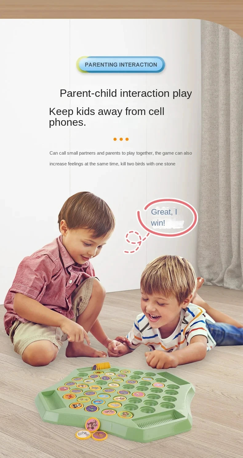 Tier Flip Schach Spaß Memory Spiel Brettspiele Eltern-Kind-Interaktive Familie Party Brettspiele Kinder Erwachsene Sozialen Tisch Spiel