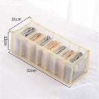 Kleider-Organizer, Jeans- und Hosen-Aufbewahrungsbox, Kleiderschrank-Schubladen-Organizer für Unterwäsche, BHs, Krawatten, T-Shirts und Socken, Organisationssystem