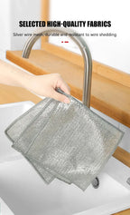 Magisches Reinigungstuch, Mehrzweck-Reinigungstuch aus Draht, innovatives Geschirrnetz, Handtuch für das Geschirrspülgitter in der Küche