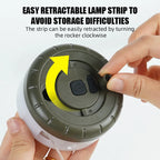 LED-Lichterkette, tragbar, Camping-Lichter, 1800 mAh, wiederaufladbar, 8 m, Außenatmosphäre, Zelt, Hochzeit, Weihnachten, Dekor, Streifen, Sternlampe