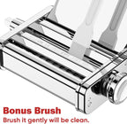 3-in-1-Nudelaufsatz für Kitchenaid-Standmixer, komplett aus Metall, Nudelmaschine, Kitchenaid-Aufsatz, Nudelblatt-Rolle, Spaghetti