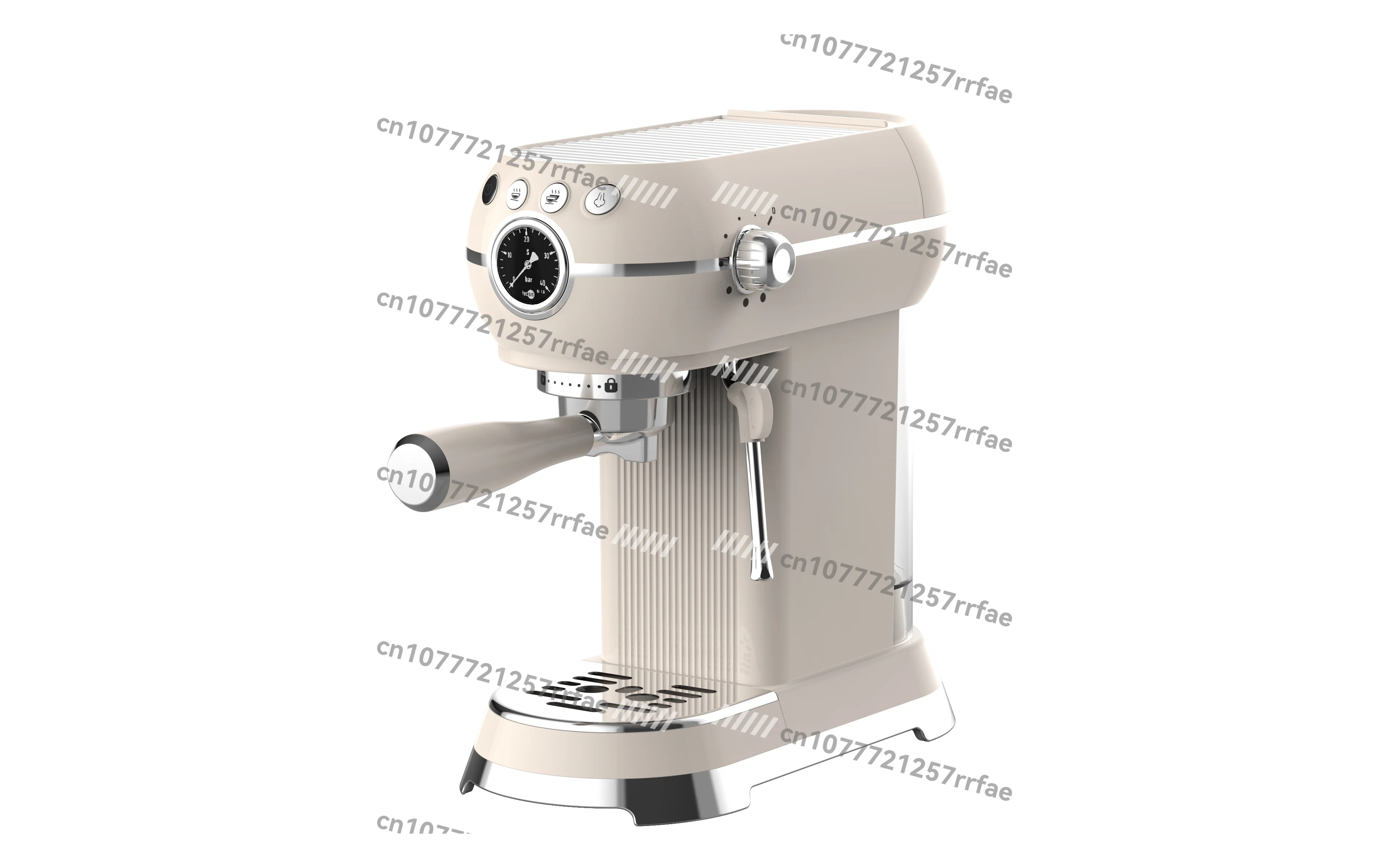 Kaffeemaschine Haushaltsgeräte Set Retro Toaster Edelstahl Elektrische Kaffeemaschine und Toaster Set