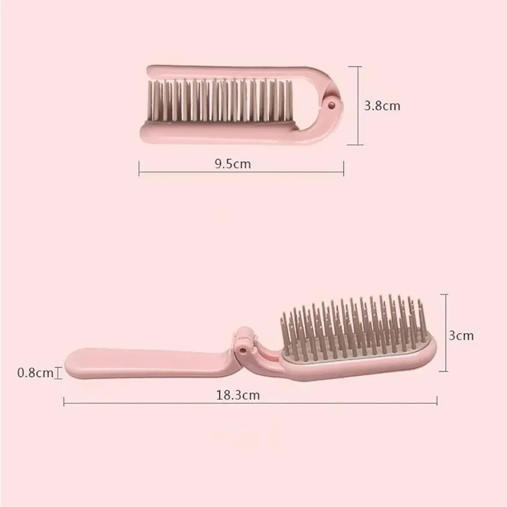 1pc Faltbare Haar Kamm Tragbare Entwirren Haar Pinsel Anti Statische Kopf Massage Reise Kämme Haar Styling Zubehör Werkzeuge