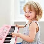 37-Tasten elektronische Klaviertastaturen mit Mikrofon, wiederaufladbar, Lernspielzeug, Musikinstrument, Geschenke für Jungen und Mädchen