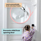 Kindersicherer Türhaken – Automatischer Sicherheitsriegel für Innentüren, Baby-Schutz, Zuhause