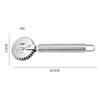 1 x neu eingetroffener Raviolienschneider aus Edelstahl, perfekt zum Schneiden, Abdichten und Crimpen von frischem Nudelteig