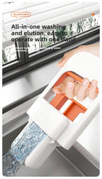 NEU Mini-Schwammmopp, freihändiger Waschmopp, tragbarer Mini-Mopp mit super saugfähigem Mopp für die Reinigung von Schreibtischböden, Badezimmern, Küchen, Glas und Autos