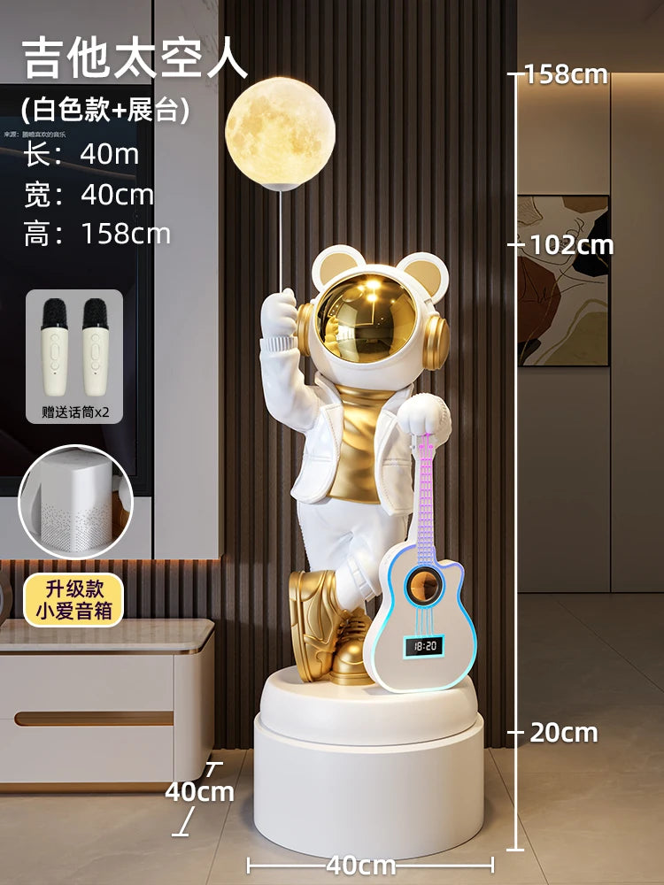 Astronaut Astronaut Bluetooth Audio Stern Licht Wohnzimmer Boden Ornament TV Schrank Boden Home Dekoration