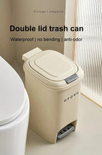 Neue Mülleimer mit großem Fassungsvermögen für Haushaltsküchen, handbetriebene oder fußbetriebene Deckel für Wohnzimmer und Badezimmer