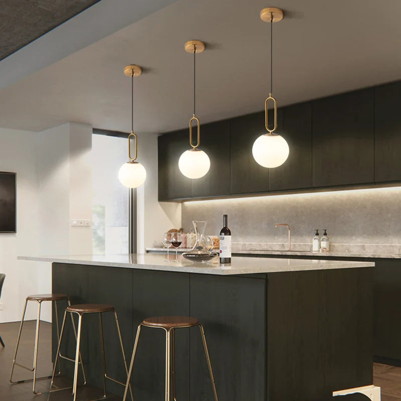 Moderne Glas LED Anhänger Lichter Wohnzimmer Schlafzimmer Innen Beleuchtung Restaurant Bar Wohnkultur Hängen Lampe Decke Kronleuchter