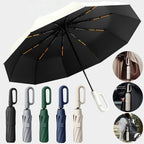 Vollautomatischer Faltbarer Regenschirm – 10 Speichen, UV-Schutz, Windfest, Ø106cm | Damen & Herren | 5 Farben