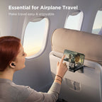 Magnetischer Reise-Handyhalter – 360°, Faltbar, MagSafe-kompatibel | Flugzeug, Zug & Schreibtisch | Schwarz