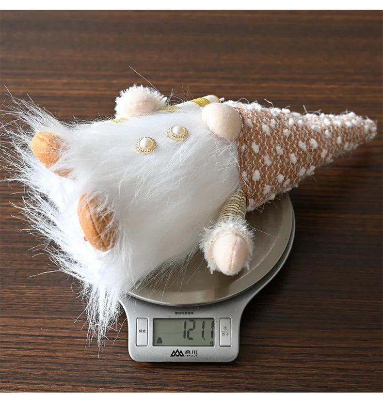 30 cm leuchtender Zwerg Weihnachtsdekorationen 2024 gesichtslose Plüschpuppen Elf Home Ornamente Navidad Neujahr 2024 Geschenk