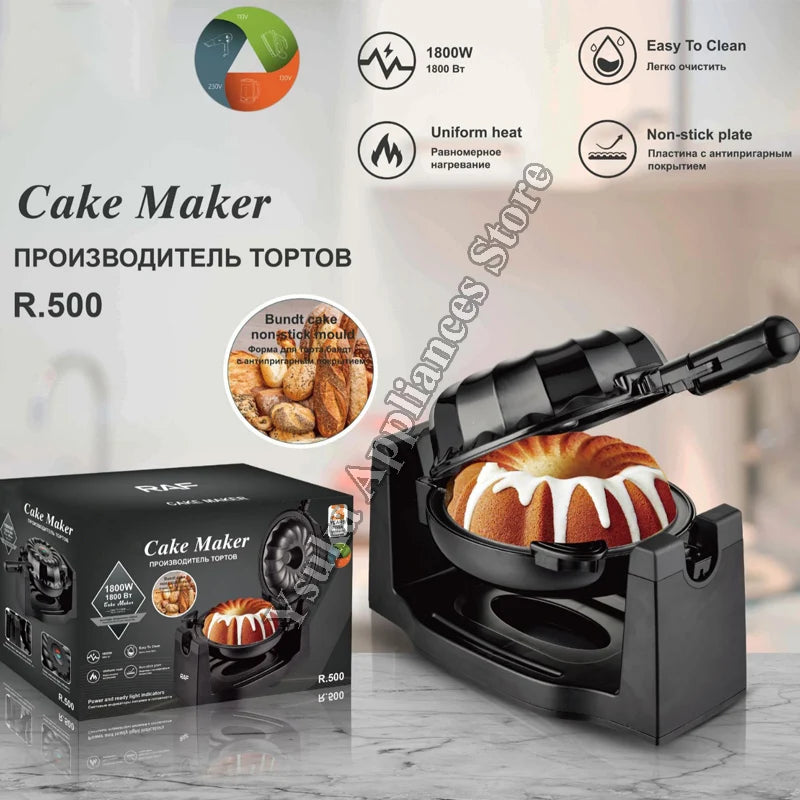 Elektrischer rotierender Lava Bundt Cake Maker Rotated Bundt Cake Maker