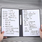 1-teiliges wiederverwendbares Whiteboard-Notizbuch-Set mit Whiteboard-Stift, Löschtuch, Leder, Notizblock, Wochenplaner, tragbar, stilvoll, Büro