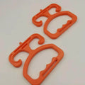 Einkaufstaschenhalter 2er Set – Ergonomisch, stabil, schont die Hände, Orange