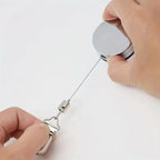 Automatischer, einziehbarer Handtuchhaken zur Wandmontage mit Edelstahlseil und starker Klemme