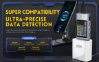 FNB58 USB-Tester, Voltmeter, Amperemeter, Typ C, Schnellladungserkennung, Auslöser, Kapazitätsmessung, Welligkeitsmessung