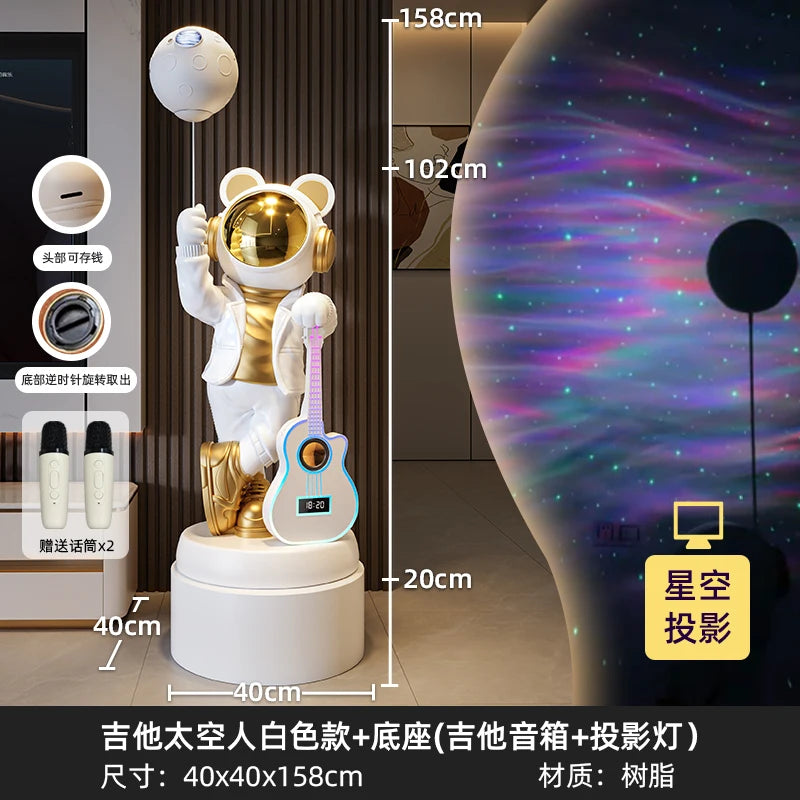 Astronaut Astronaut Bluetooth Audio Stern Licht Wohnzimmer Boden Ornament TV Schrank Boden Home Dekoration