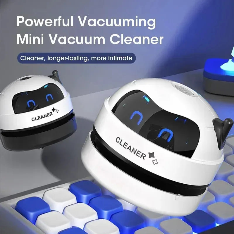 Mini-Staubsauger, tragbarer Schreibtisch-Tischstaubsauger, USB-Handheld-Tischkehrmaschine, Haar-Bleistift-Krümel-Reinigungswerkzeug, Staubsauger