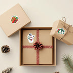 500 stücke Laser Cartoon Weihnachten Aufkleber Weihnachten Geschenk Verpackung Label Aufkleber Belohnung Aufkleber Sammelalbum Schreibwaren, 1"