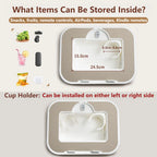 Oatsbasf Kissenständer mit Stauraum 360° °   Drehbarer Clip-Ständer für 4,7–13 Zoll große Telefon-Tablets, Kindle 15 Zoll Laptop-Kissen, Schoßschreibtisch