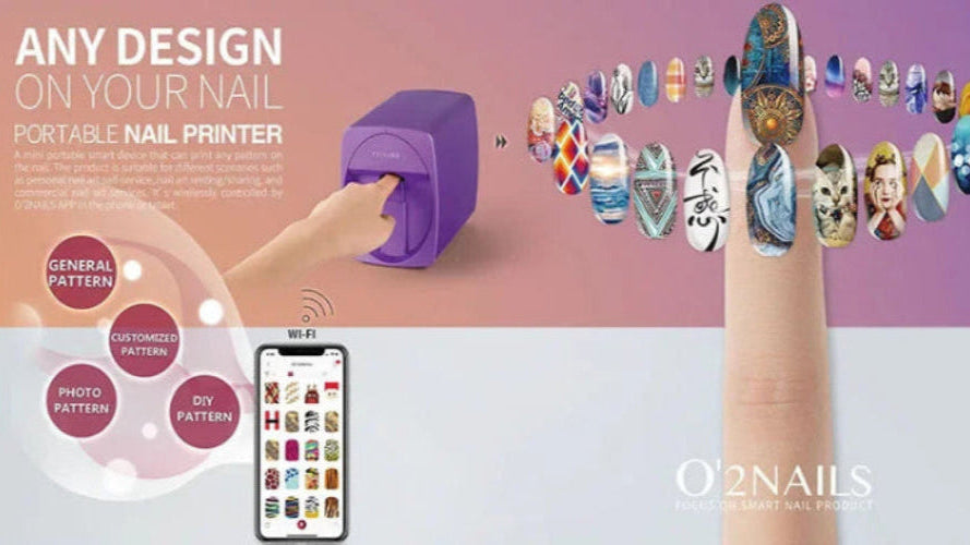 Original mobiler Nageldrucker 3D professioneller digitaler Nageldrucker Artpro Nagellackdrucker für Nagelstudio und Personen