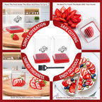 Fruit Speed ​​Cup Slicer With Push Plate Egg Slicer Strawberry Banana Cutter Quickly Making Fruit Vegetable Salad Kitchen Gadget