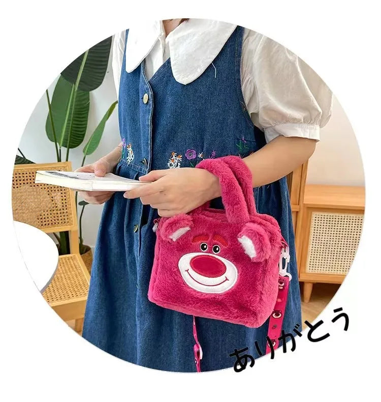 Hello Kitty Sanrio Plüschtasche Kuromi Melody Cartoon Anime Tragbare Handtasche Umhängetasche Kosmetik Kawaii Aufbewahrungstasche Damen Mädchen Geschenk