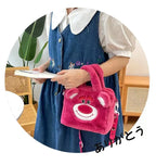 Hello Kitty Sanrio Plüschtasche Kuromi Melody Cartoon Anime Tragbare Handtasche Umhängetasche Kosmetik Kawaii Aufbewahrungstasche Damen Mädchen Geschenk