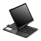 360 Grad drehbare BT-Tastatur für wiederaufladbare kabellose Tastatur und Maus mit 7-Farben-Hintergrundbeleuchtung für iPad 10,2/10,5 Zoll