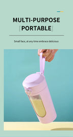 Neuer tragbarer Saftbereiter-Mixer für Shakes, Smoothies, 700 ml, mehrere Farben, 12 Klingen, schnelles Mischen, 2-in-1-Mixer, Flaschen-Entsafter