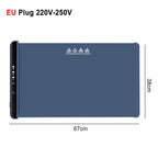 Elektrisches Wärmtablett, Speisenwärmerplatte, faltbar, tragbar, Smart Food, schnelle Erwärmematte, elektrisches Wärmtablett mit 3-Temp-Einstellung