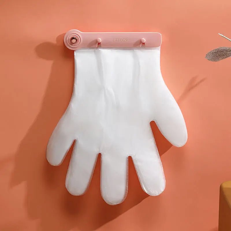 Untior Einweghandschuh-Spender – Wandmontage, 100–300 Stück, Weiß/Grün/Rosa, Küche & Haushalt