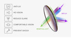 Ah-Mee ND2-400 Sonnenbrille – Polarisiert, 9 Stufen, UV400, Punk-Stil, Unisex