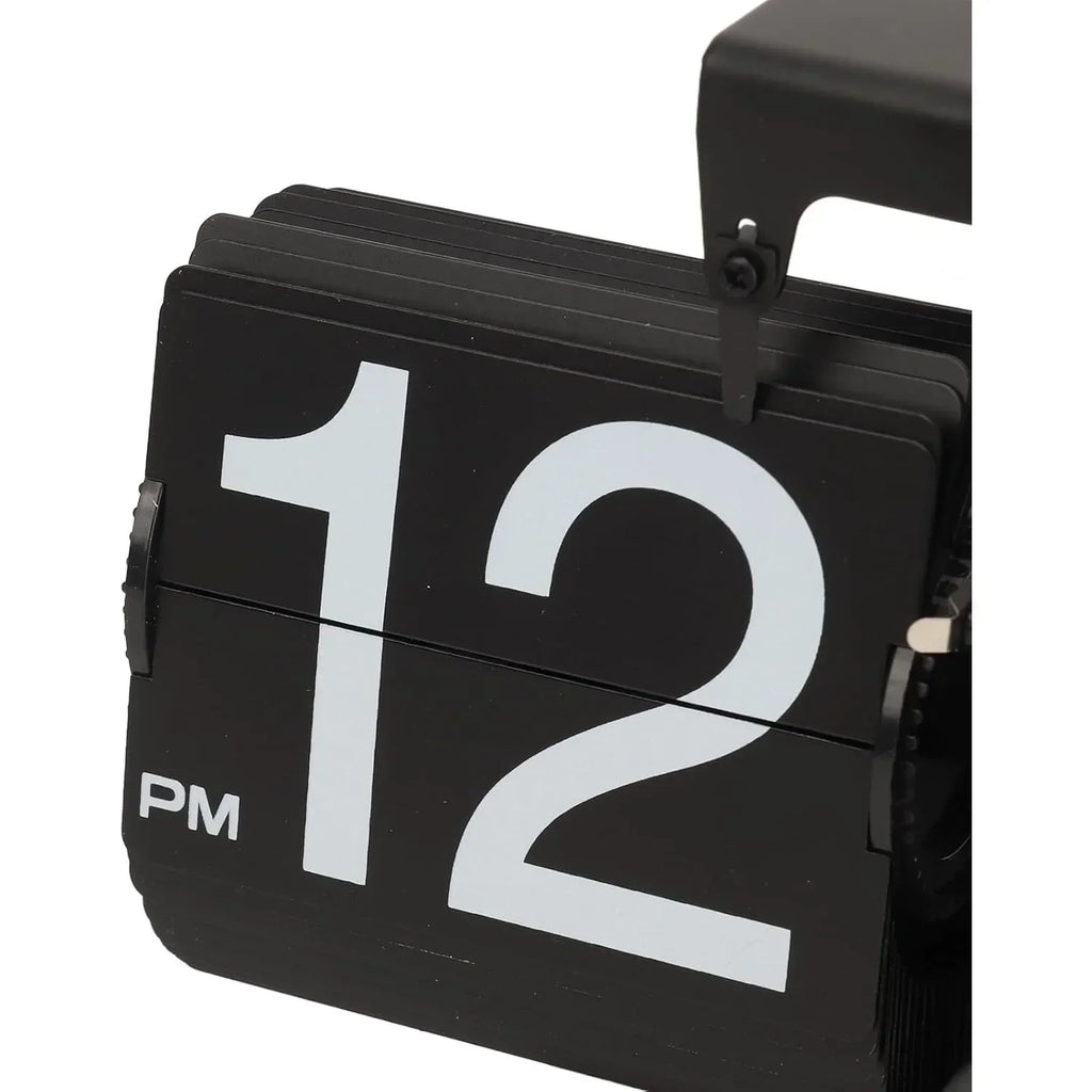 Batteriebetriebene mechanische Schmelzuhr, klappbare Schreibtischuhr, digitale Retro-Uhr mit automatischem rotierendem Rohr, zur Dekoration